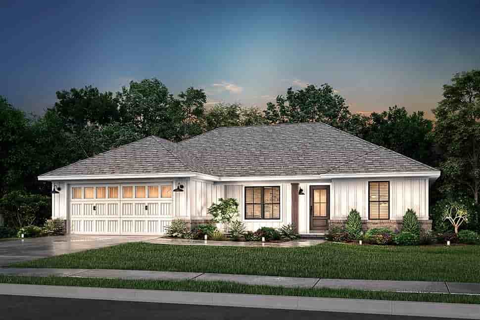 Country, Ranch, Traditional House Plan 51980 with 3 Beds, 2 Baths, 2 Car Garage Picture 16