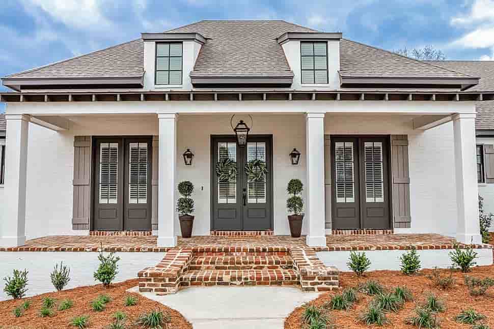 French Country, Southern House Plan 51989 with 3 Beds, 2 Baths, 3 Car Garage Picture 2