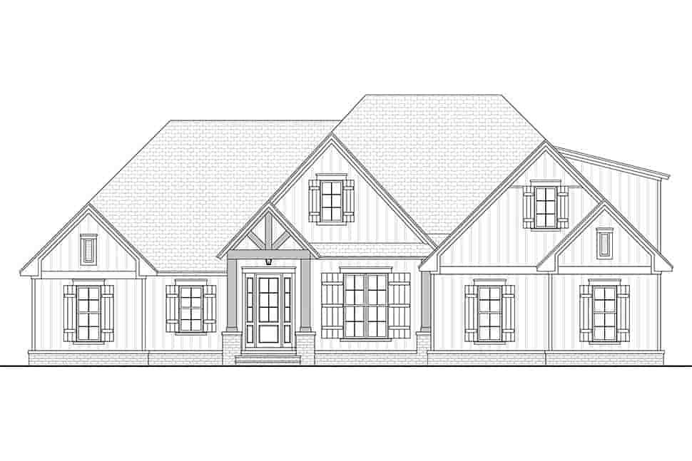 Country, Craftsman, Farmhouse House Plan 51992 with 3 Beds, 3 Baths, 2 Car Garage Picture 3