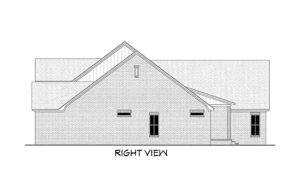 Country, Farmhouse, Traditional House Plan 51995 with 4 Beds, 4 Baths, 2 Car Garage Picture 1