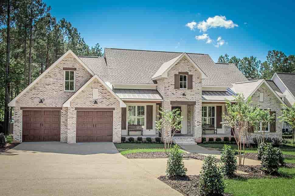 Country, Farmhouse, Traditional House Plan 51995 with 4 Beds, 4 Baths, 2 Car Garage Picture 4