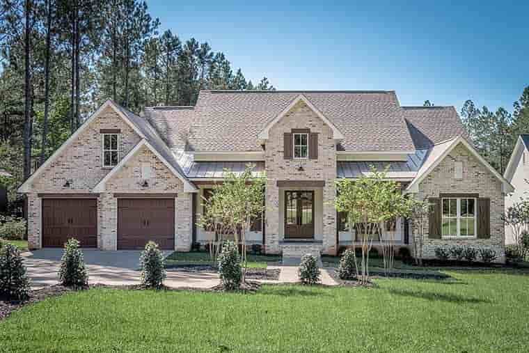 Country, Farmhouse, Traditional House Plan 51995 with 4 Beds, 4 Baths, 2 Car Garage Picture 5