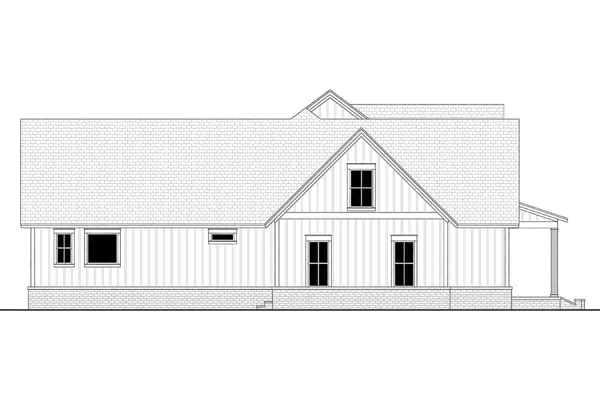 Country, Farmhouse, Southern House Plan 51999 with 4 Beds, 4 Baths, 3 Car Garage Picture 2