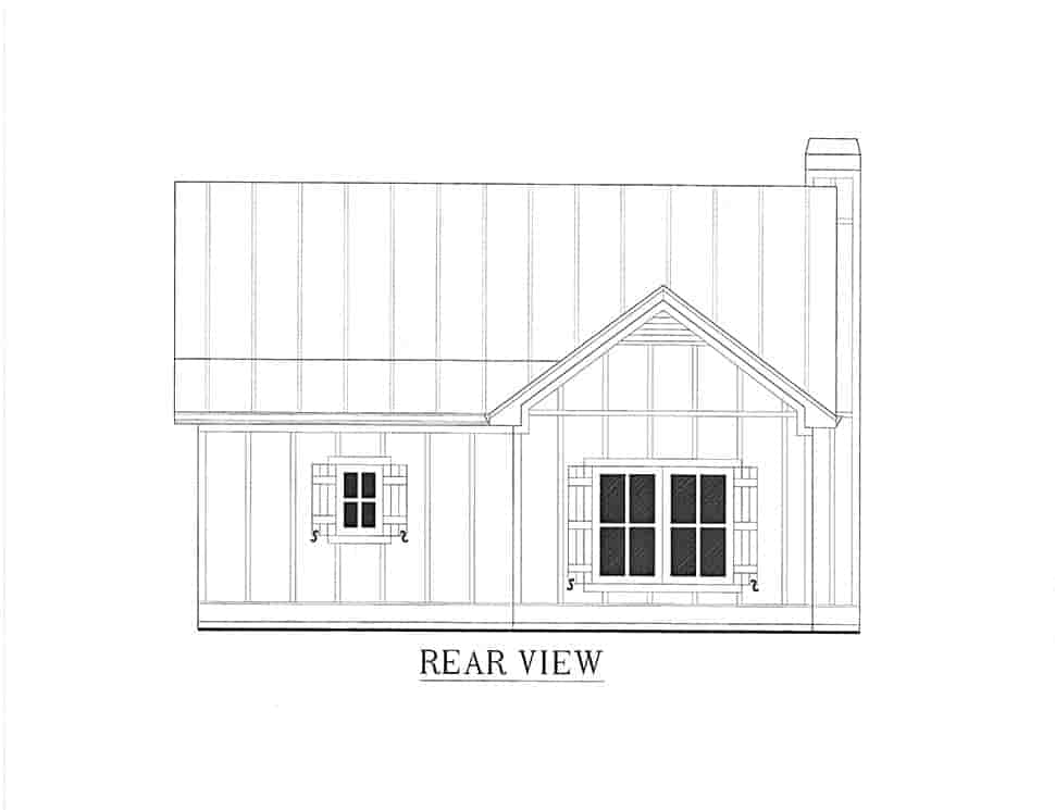Cabin, Cottage, Country House Plan 52011 with 1 Beds, 1 Baths Picture 13
