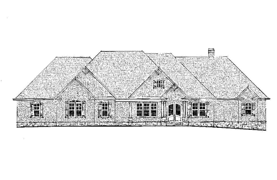 Craftsman, Ranch, Tudor House Plan 52021 with 4 Beds, 5 Baths, 3 Car Garage Picture 22