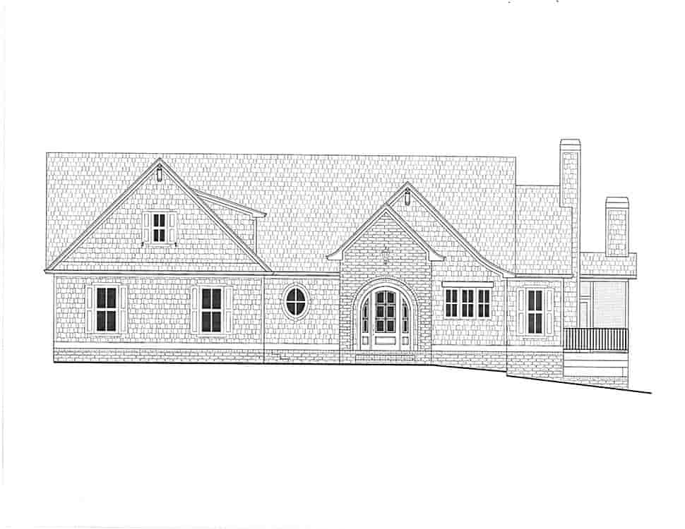 Coastal, Farmhouse, Southern House Plan 52025 with 4 Beds, 5 Baths, 3 Car Garage Picture 1
