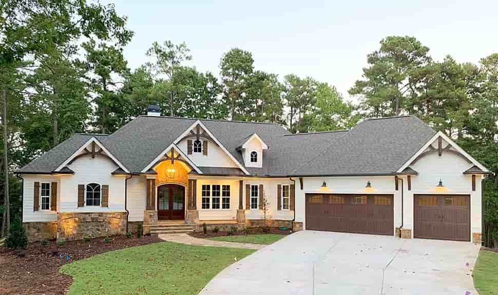 Cottage, Craftsman House Plan 52026 with 4 Beds, 4 Baths, 3 Car Garage Picture 11