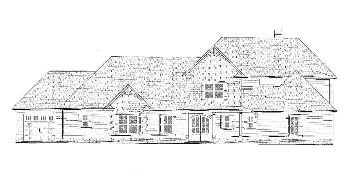 Craftsman, Farmhouse House Plan 52030 with 4 Beds, 4 Baths, 4 Car Garage Picture 1