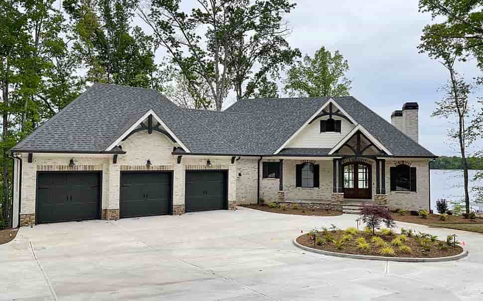 Craftsman, Traditional House Plan 52033 with 3 Beds, 4 Baths, 4 Car Garage Picture 2