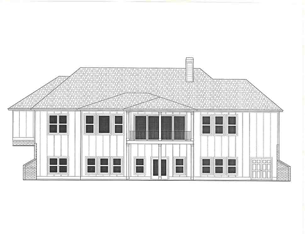 Craftsman, Farmhouse, Traditional House Plan 52036 with 4 Beds, 3 Baths, 2 Car Garage Picture 2