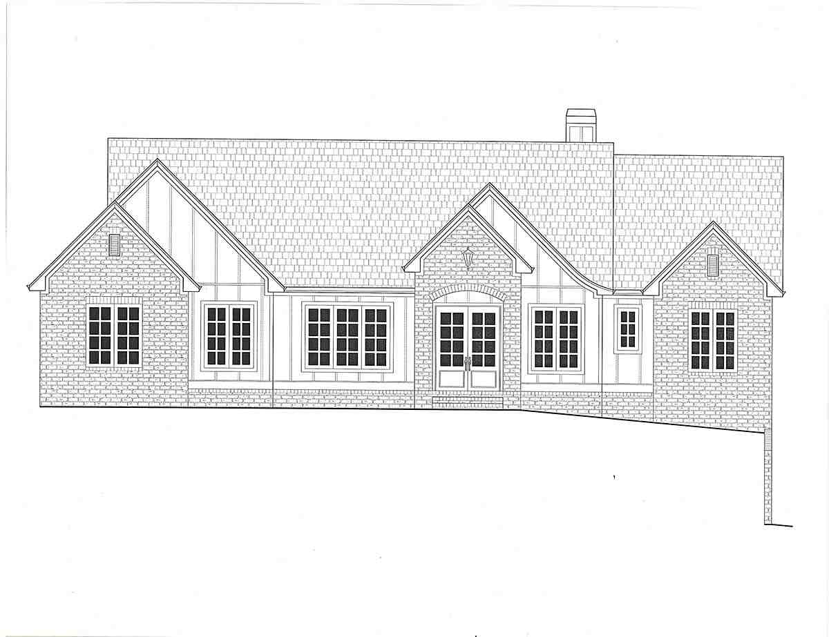 Craftsman, Farmhouse House Plan 52038 with 3 Beds, 4 Baths, 3 Car Garage Picture 1