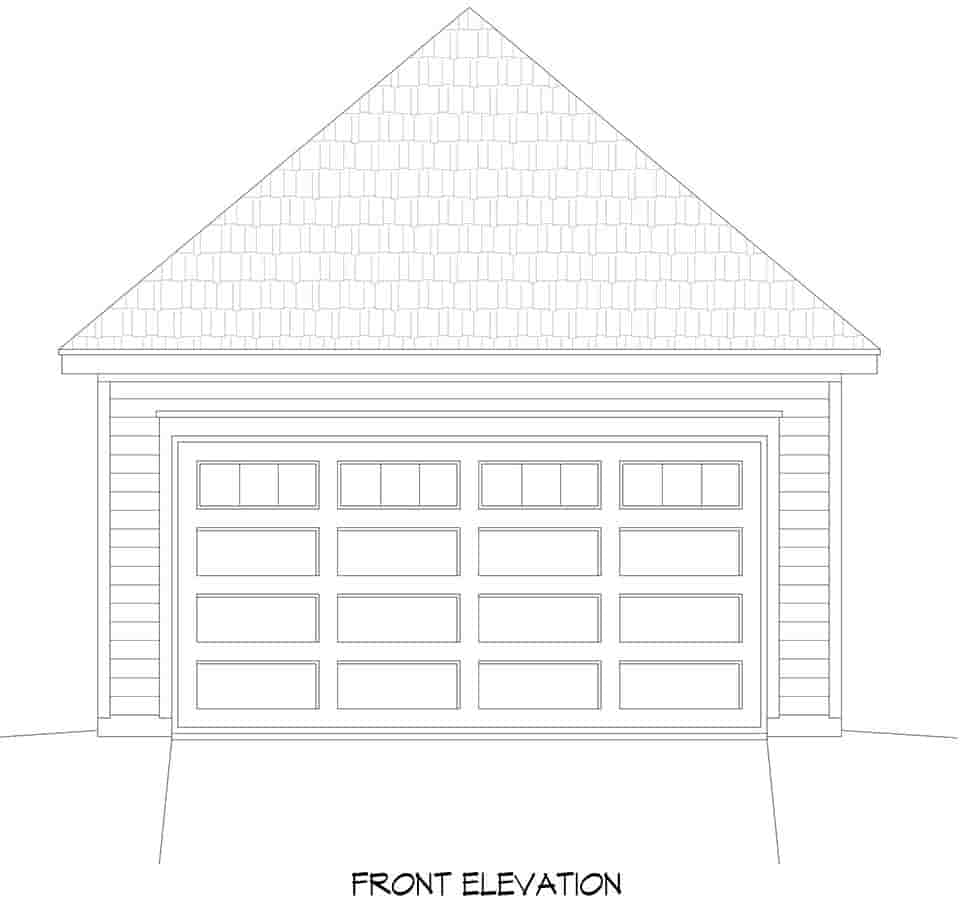 Contemporary 2 Car Garage Plan 52102 Picture 3