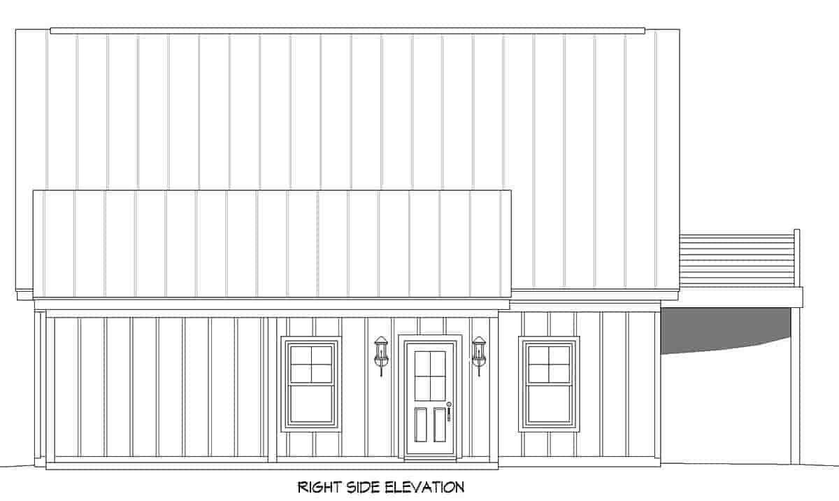 Bungalow, Country, Craftsman, Traditional 2 Car Garage Apartment Plan 52113 Picture 1