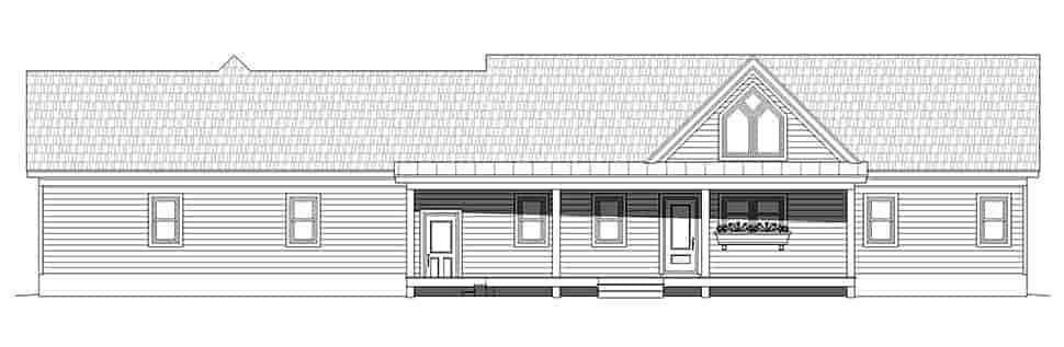 Traditional House Plan 52115 with 2 Beds, 2 Baths, 2 Car Garage Picture 4