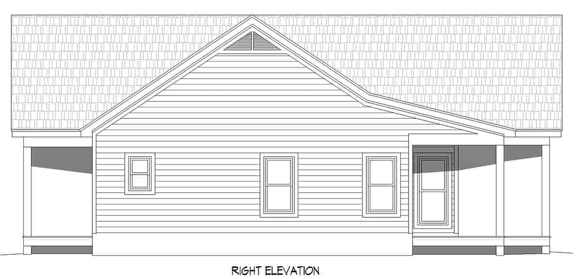 Country, Farmhouse, Traditional House Plan 52120 with 2 Beds, 2 Baths Picture 1