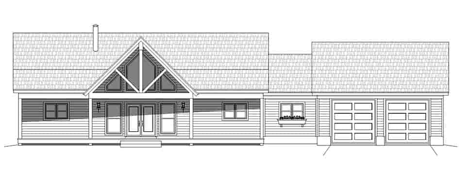Country, Farmhouse, Traditional House Plan 52122 with 2 Beds, 2 Baths, 2 Car Garage Picture 3