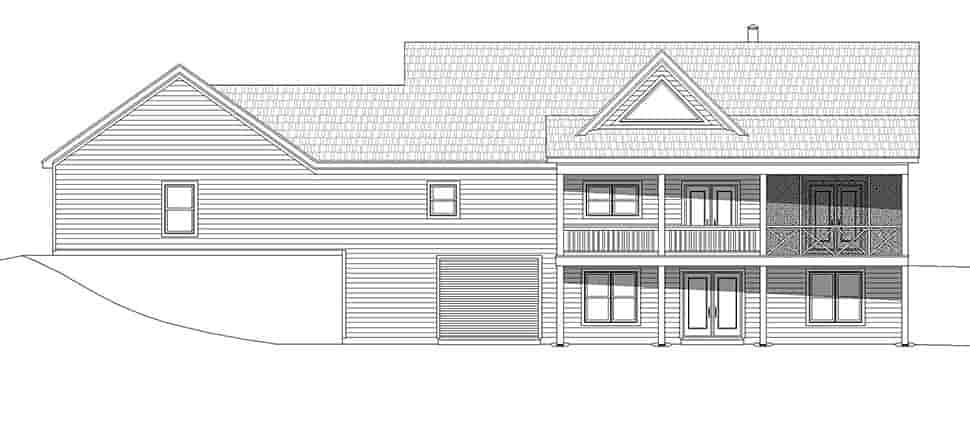 Country, Farmhouse, Traditional House Plan 52123 with 2 Beds, 2 Baths, 2 Car Garage Picture 4