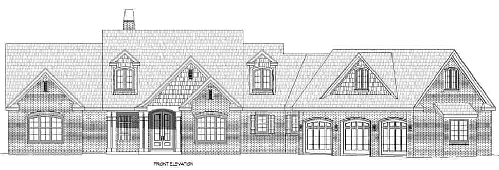 Country, Farmhouse, Traditional House Plan 52128 with 3 Beds, 3 Baths, 3 Car Garage Picture 3