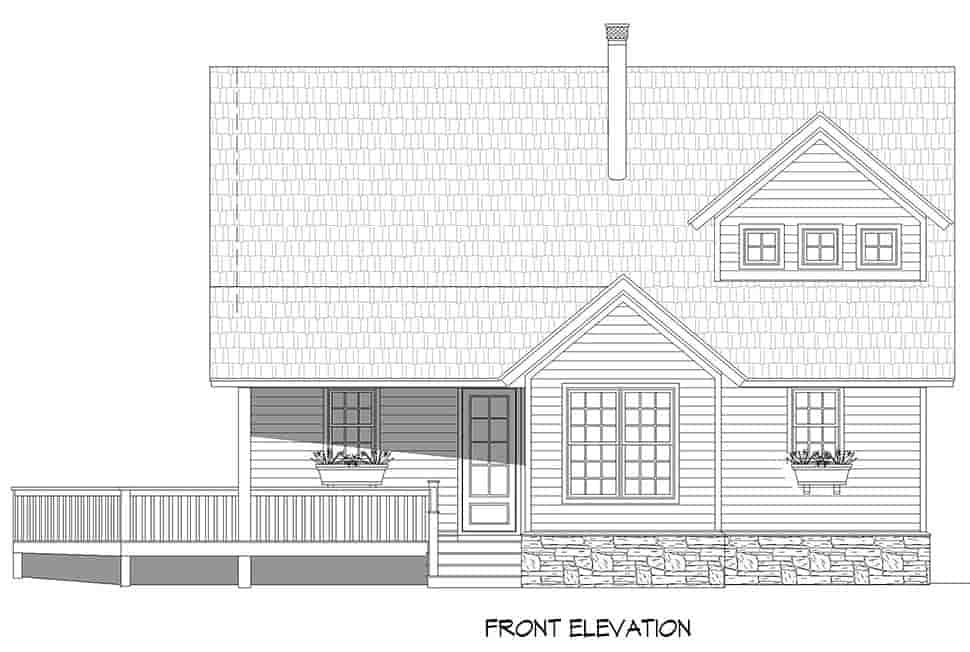 Country, Farmhouse House Plan 52131 with 3 Beds, 2 Baths Picture 3