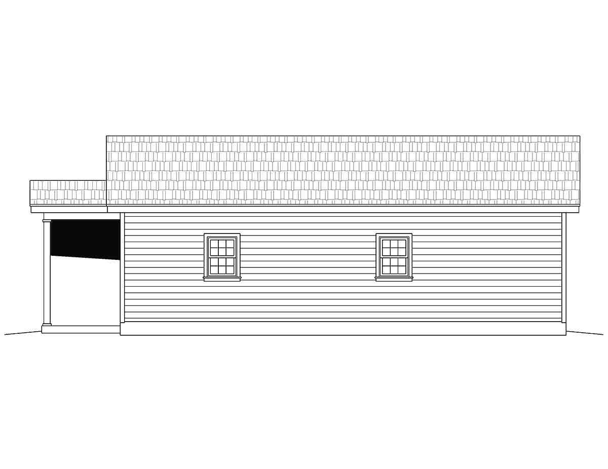 Country, Traditional House Plan 52133 with 2 Beds, 2 Baths Picture 1