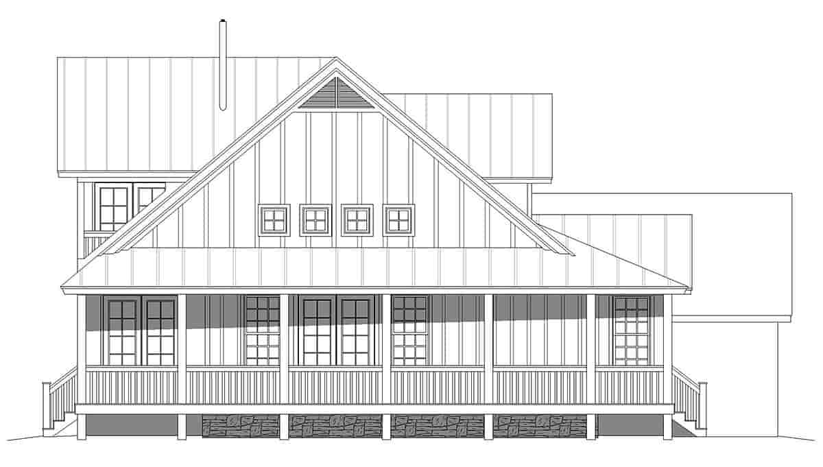 Country, Farmhouse, Traditional House Plan 52134 with 3 Beds, 3 Baths, 2 Car Garage Picture 2