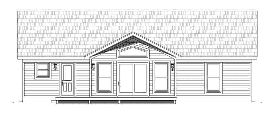 Traditional House Plan 52138 with 2 Beds, 2 Baths Picture 3
