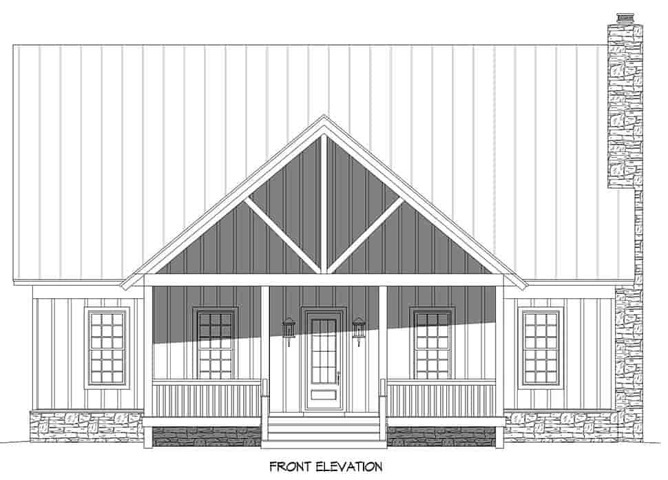 Bungalow, Country, Craftsman, Farmhouse House Plan 52140 with 3 Beds, 4 Baths, 2 Car Garage Picture 3