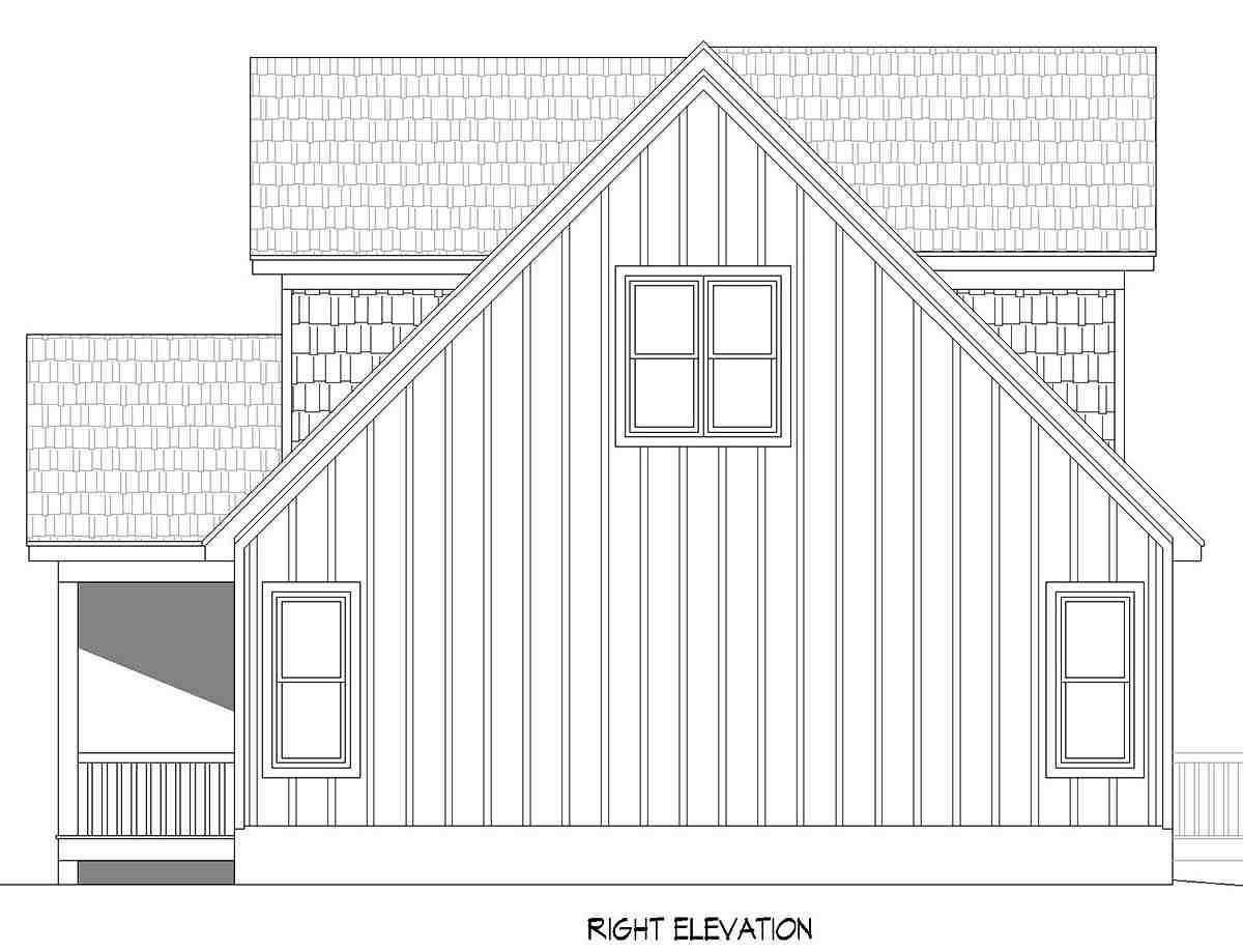 Cabin, Country, Craftsman, Farmhouse, Prairie House Plan 52148 with 3 Beds, 2 Baths, 2 Car Garage Picture 1