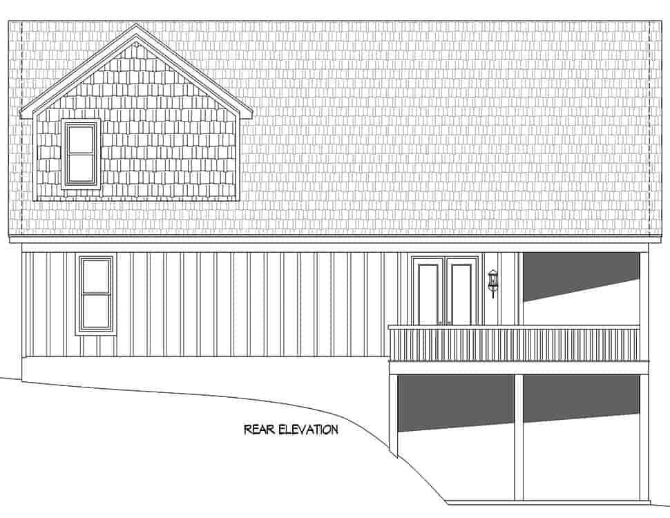 Cabin, Country, Craftsman, Farmhouse, Prairie House Plan 52148 with 3 Beds, 2 Baths, 2 Car Garage Picture 4