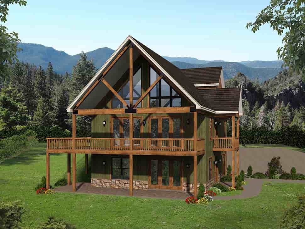 Cabin, Country, Craftsman, Farmhouse, Prairie House Plan 52148 with 3 Beds, 2 Baths, 2 Car Garage Picture 6