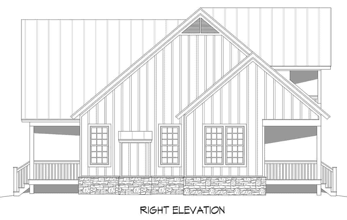 Cabin, Country, Farmhouse House Plan 52149 with 3 Beds, 3 Baths Picture 1
