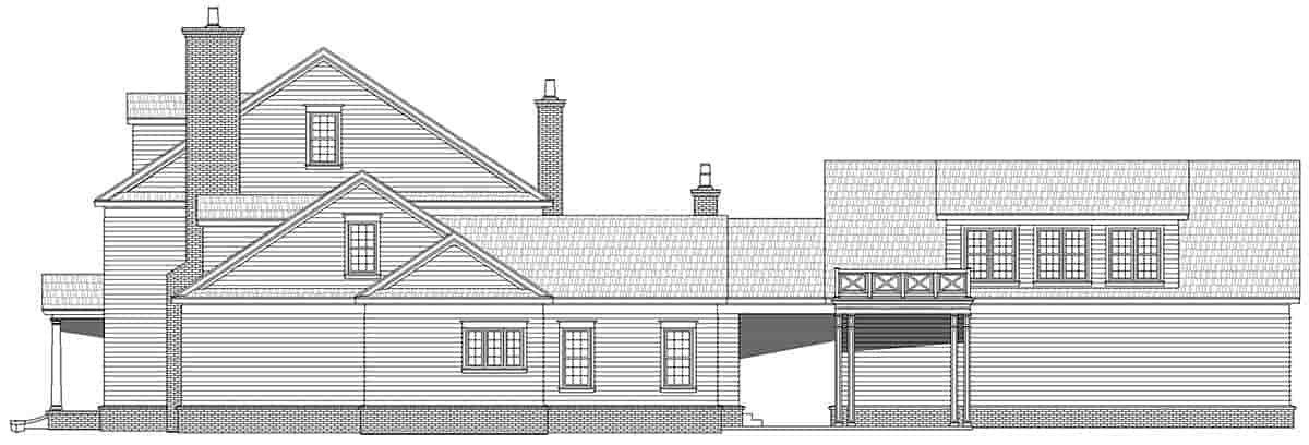 Colonial, Cottage, Country, Southern House Plan 52159 with 6 Beds, 6 Baths, 3 Car Garage Picture 1