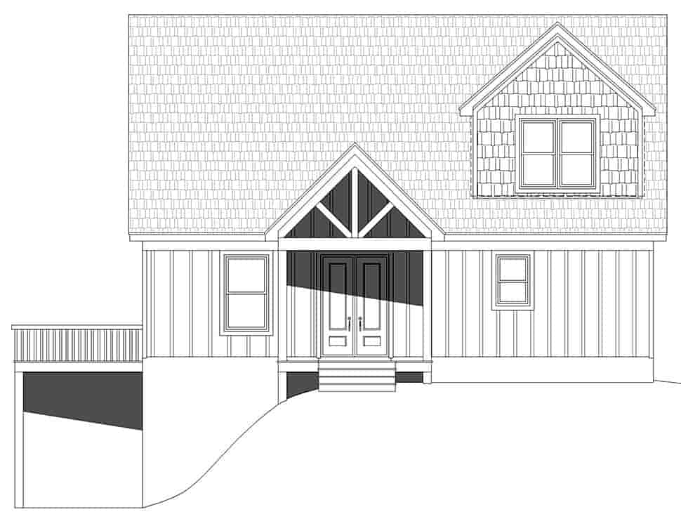 A-Frame, Contemporary, Country, Farmhouse, Prairie, Ranch House Plan 52164 with 4 Beds, 4 Baths Picture 3