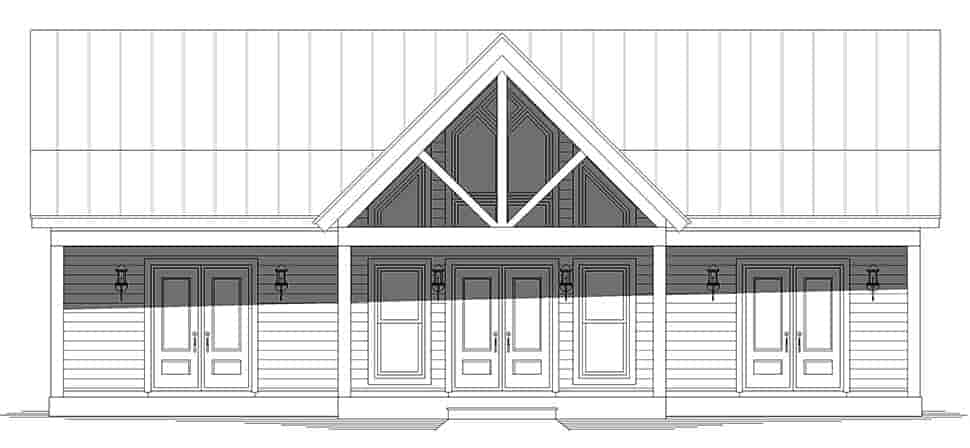 Contemporary, Ranch, Traditional House Plan 52173 with 2 Beds, 2 Baths Picture 3