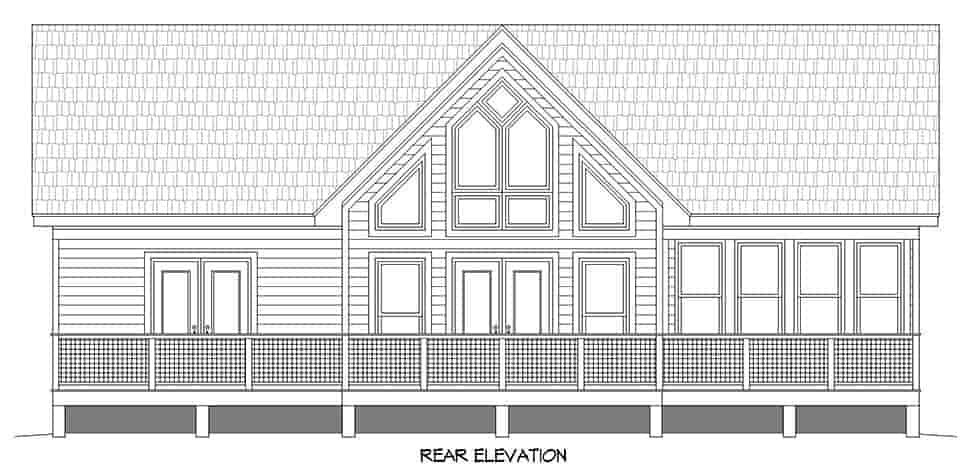 Bungalow, Country, Craftsman, Prairie, Ranch, Traditional House Plan 52176 with 2 Beds, 2 Baths Picture 4