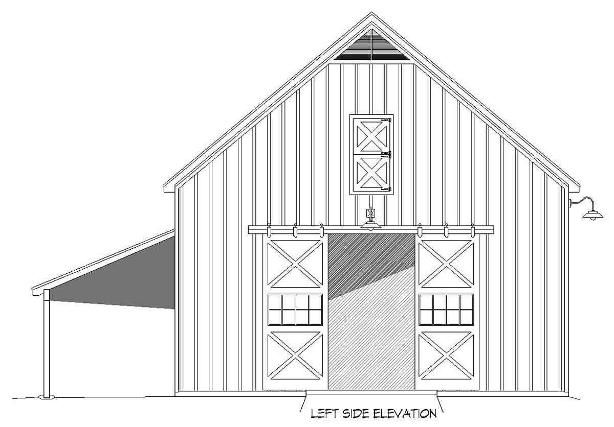 Country, Farmhouse, Traditional 2 Car Garage Plan 52184 Picture 2