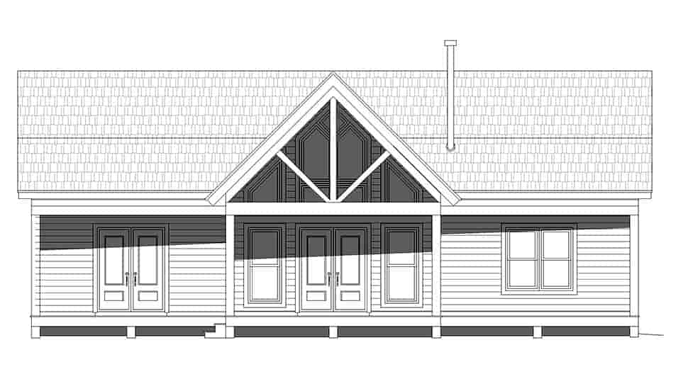 Cottage, Country, Traditional House Plan 52193 with 3 Beds, 2 Baths Picture 4