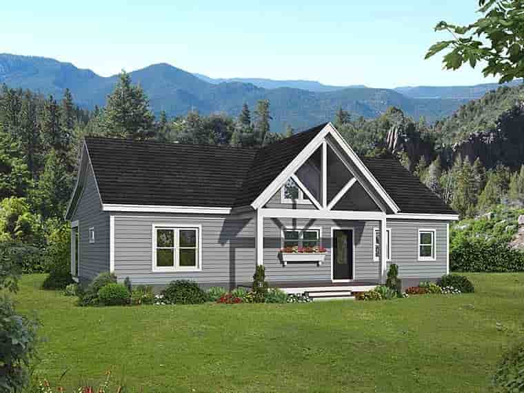 Cottage, Country, Traditional House Plan 52193 with 3 Beds, 2 Baths Picture 5