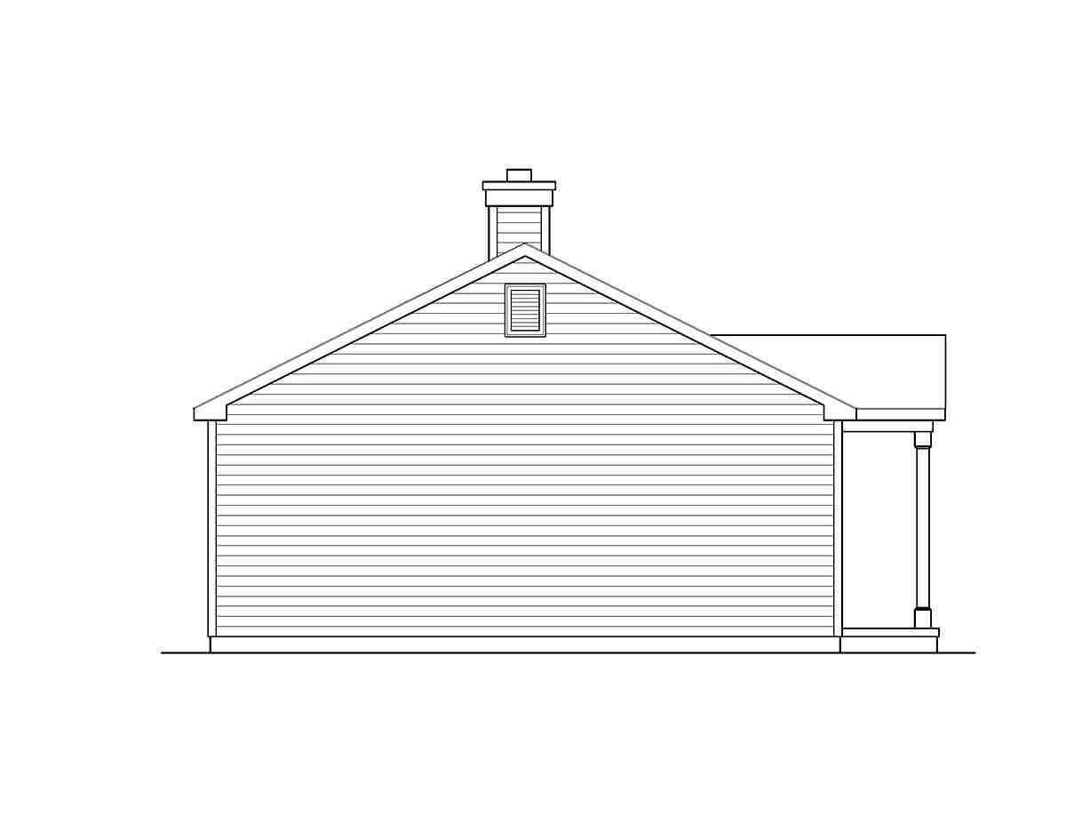 Ranch House Plan 52203 with 3 Beds, 1 Baths Picture 2
