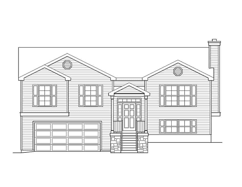 Ranch, Traditional House Plan 52218 with 3 Beds, 3 Baths, 2 Car Garage Picture 3