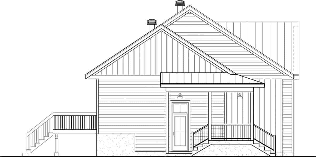 Country, Farmhouse Multi-Family Plan 52862 with 3 Beds, 2 Baths Picture 2