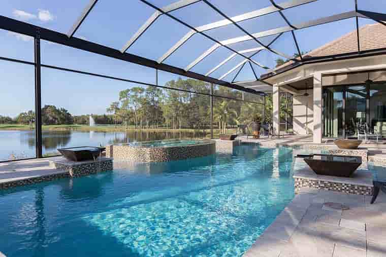 Florida, Mediterranean House Plan 52914 with 3 Beds, 5 Baths, 3 Car Garage Picture 12