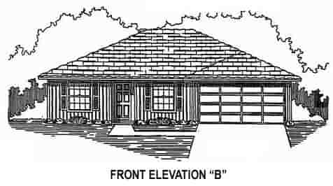 House Plan 53109 with 3 Beds, 2 Baths, 2 Car Garage Picture 1