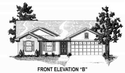 House Plan 53110 with 3 Beds, 2 Baths, 2 Car Garage Picture 1