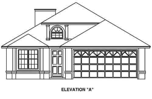 House Plan 53176 with 3 Beds, 2 Baths, 2 Car Garage Picture 1