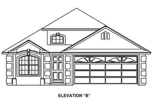 House Plan 53176 with 3 Beds, 2 Baths, 2 Car Garage Picture 2