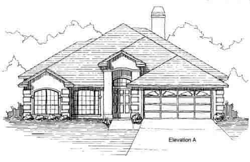 House Plan 53338 with 4 Beds, 2 Baths, 2 Car Garage Picture 1