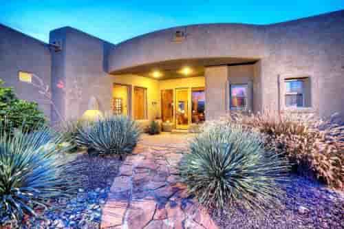 Santa Fe, Southwest House Plan 54619 with 3 Beds, 2 Baths, 2 Car Garage Picture 3