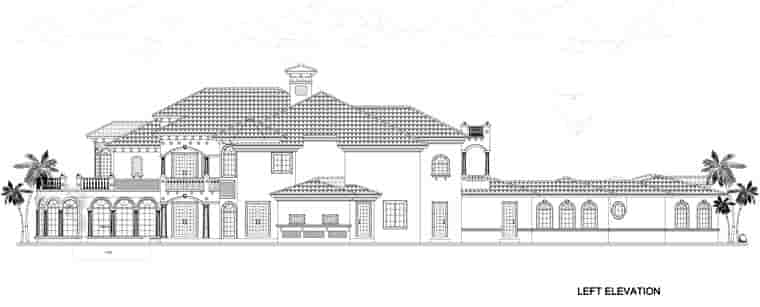 Mediterranean House Plan 55856 with 7 Beds, 9 Baths, 3 Car Garage Picture 1