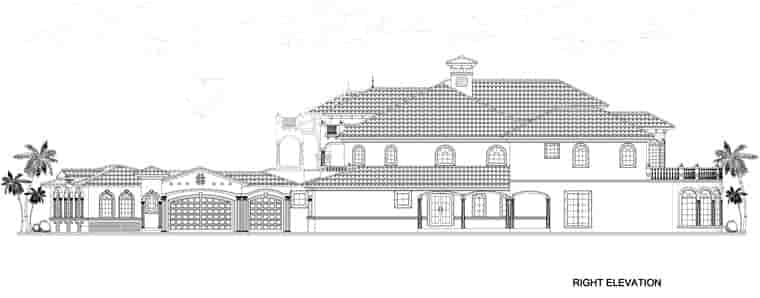 Mediterranean House Plan 55856 with 7 Beds, 9 Baths, 3 Car Garage Picture 2